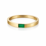 Gyűrű zöld kővel