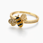 Gyűrű méhecske mintával